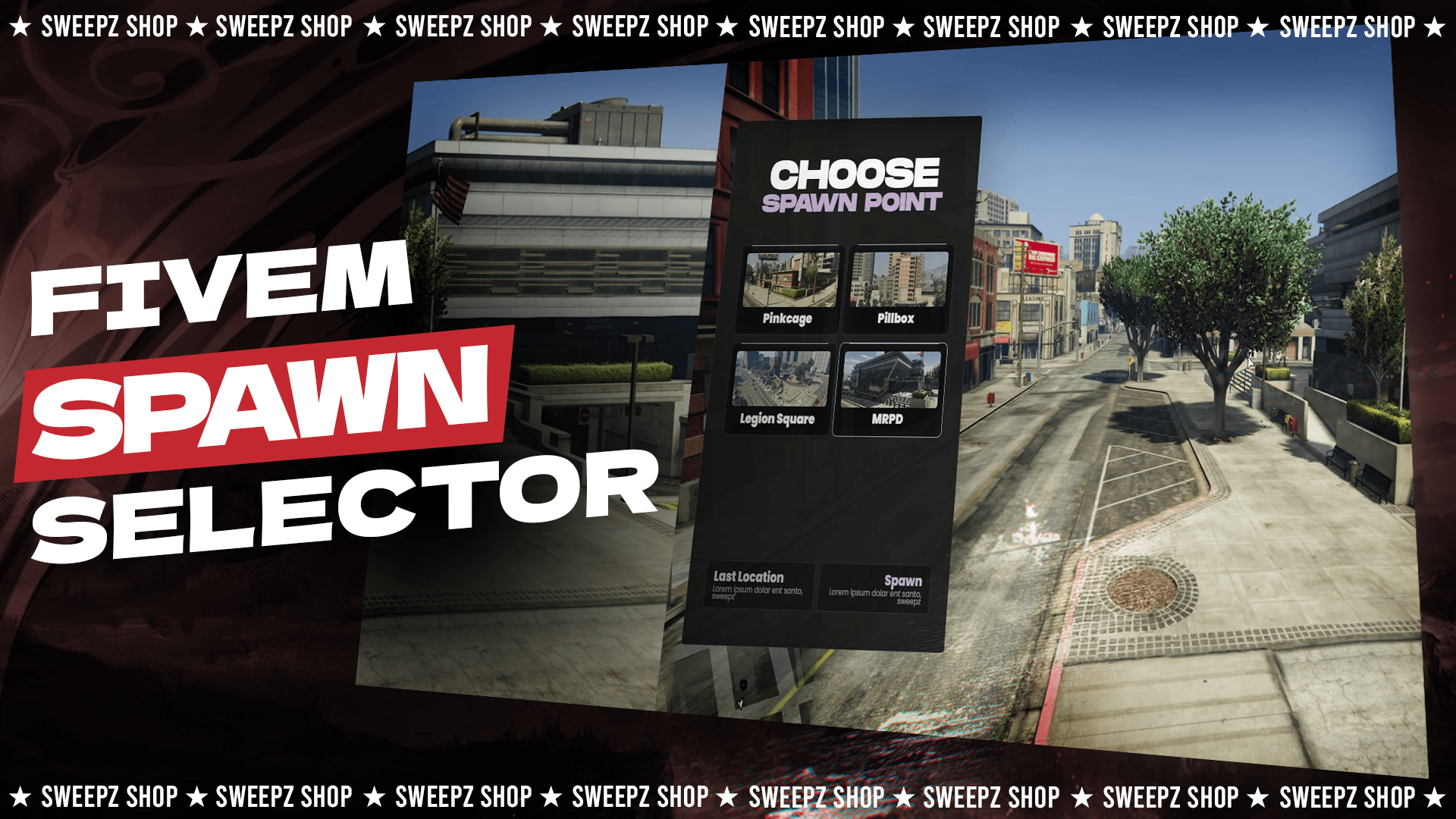 Sweepz Spawn Selector